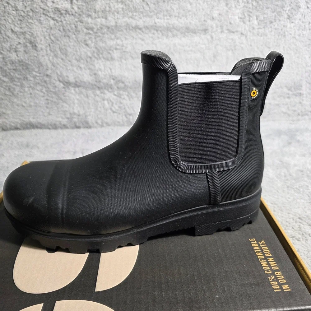 Bogs Womens Laurel Safety Waterproof Composite Toe Work Boots Size 11‎ Black NEW